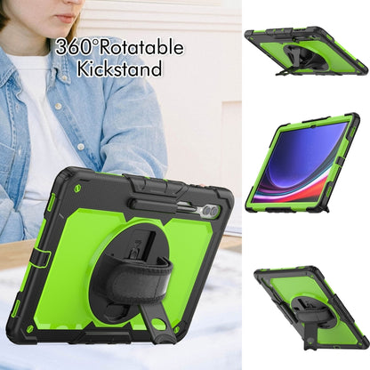 For Samsung Galaxy Tab S9 Ultra / S8 Ultra Silicone + PC Tablet Case(Black+Yellow Green) - Galaxy Tab S9 Ultra Cases by PMC Jewellery | Online Shopping South Africa | PMC Jewellery | Buy Now Pay Later Mobicred