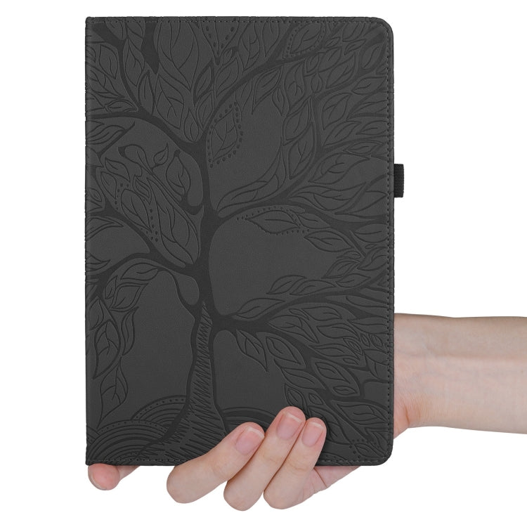 For iPad Pro 11 2024 Tree Life Embossed Rotation Leather Smart Tablet Case(Black) - iPad Pro 11 2024 Cases by PMC TechLife | Online Shopping South Africa | PMC TechLife | Buy Now Pay Later Mobicred