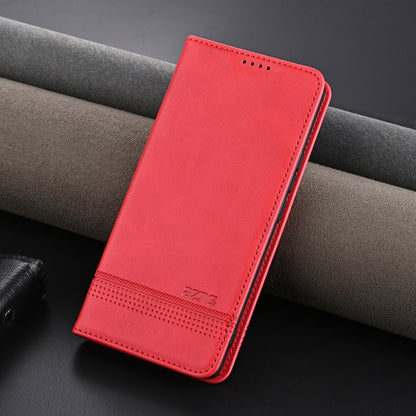 For OPPO Reno12 Pro Global AZNS Magnetic Calf Texture Flip Leather Phone Case(Red) - Reno12 Pro Cases by AZNS | Online Shopping South Africa | PMC Jewellery | Buy Now Pay Later Mobicred