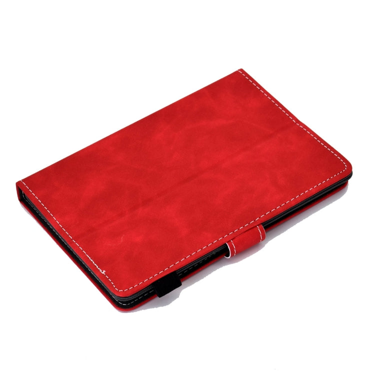 For 10 inch Tablet PC Universal Cowhide Texture Horizontal Flip Leather Case with Holder & Card Slots & Pen Slot(Red) - 8 inch by PMC TechLife | Online Shopping South Africa | PMC TechLife | Buy Now Pay Later Mobicred