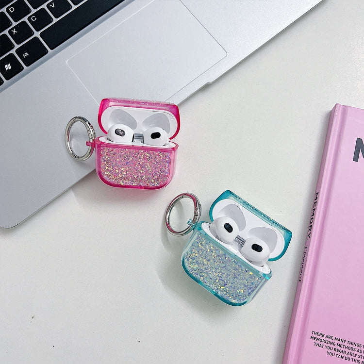 For AirPods Pro 2 Flash Diamond Epoxy Bluetooth Earphone Protective Case(Green) - For AirPods Pro 2 by PMC Jewellery | Online Shopping South Africa | PMC Jewellery | Buy Now Pay Later Mobicred