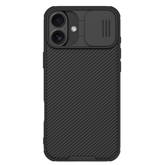 For iPhone 16 NILLKIN CamShield Pro PC Phone Case(Black) - iPhone 16 Cases by NILLKIN | Online Shopping South Africa | PMC Jewellery | Buy Now Pay Later Mobicred