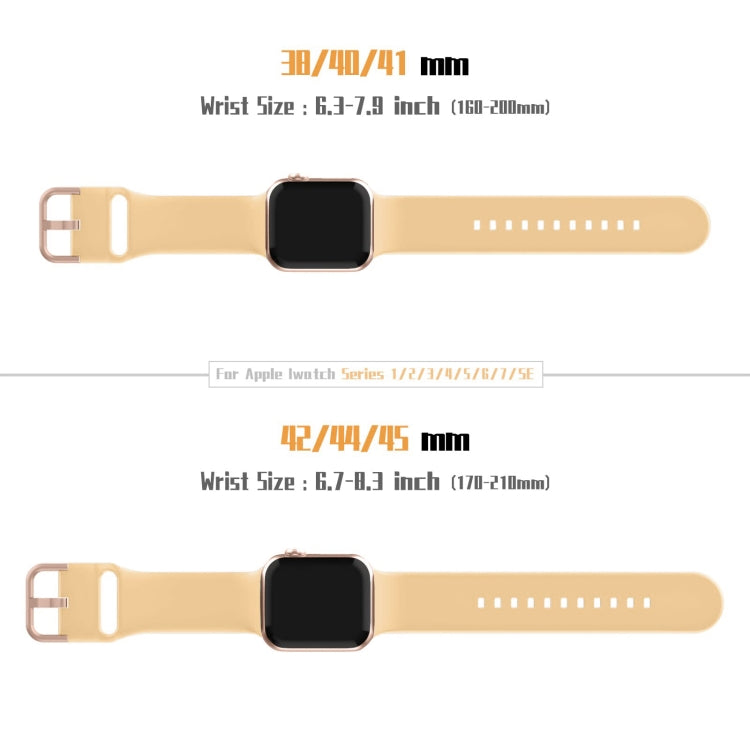 For Apple Watch SE 40mm Pin Buckle Silicone Watch Band(Light Orange) - free shipping - PMC TechLife - Order now!