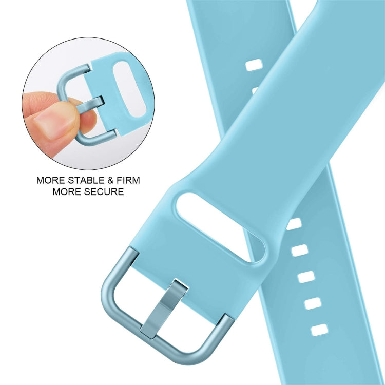 For Apple Watch Series 5 44mm Pin Buckle Silicone Watch Band(Light Blue) - free shipping - PMC TechLife - Order now!