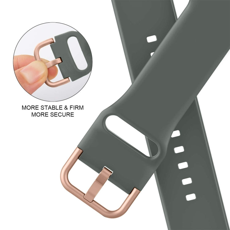 For Apple Watch Series 2 38mm Pin Buckle Silicone Watch Band(Olive) - free shipping - PMC TechLife - Order now!