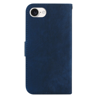 For iPhone SE 2024 Little Tiger Embossed Leather Phone Case(Dark Blue) - More iPhone Cases by PMC Jewellery | Online Shopping South Africa | PMC Jewellery | Buy Now Pay Later Mobicred
