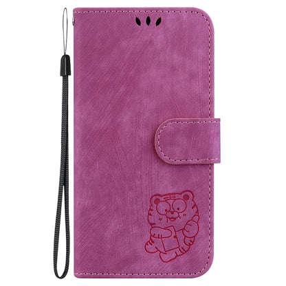 For iPhone SE 2024 Little Tiger Embossed Leather Phone Case(Rose Red) - More iPhone Cases by PMC Jewellery | Online Shopping South Africa | PMC Jewellery | Buy Now Pay Later Mobicred