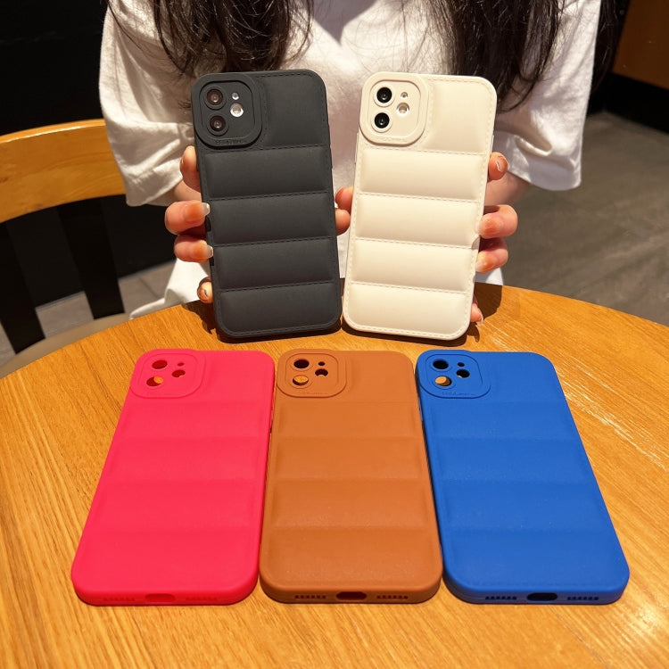 For iPhone 13 Eiderdown Airbag Frosted TPU Phone Case(Black) - free shipping - PMC TechLife - Order now!