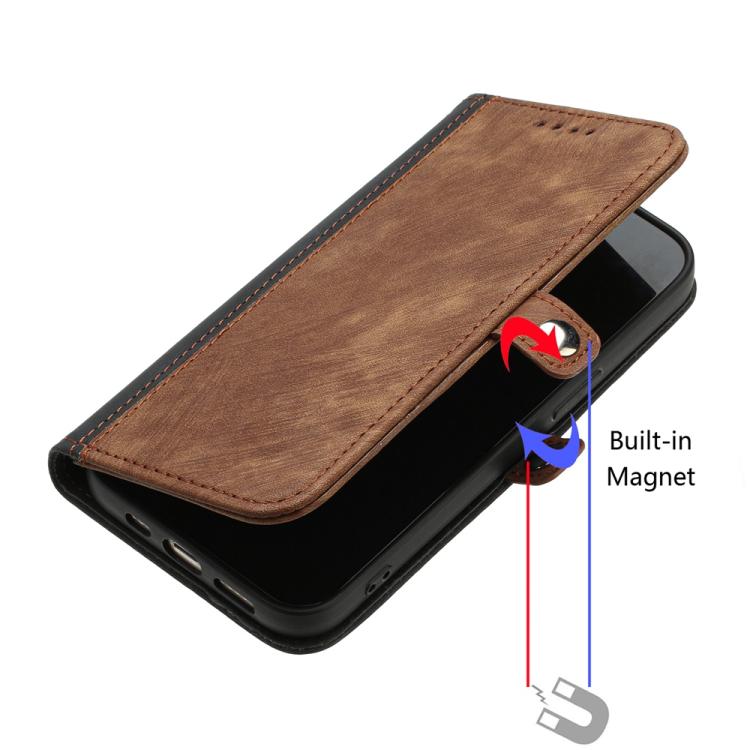 For iPhone 17 Pro Max Side Buckle Double Fold Hand Strap Leather Phone Case(Brown) - free shipping - PMc TechLife - Order now!