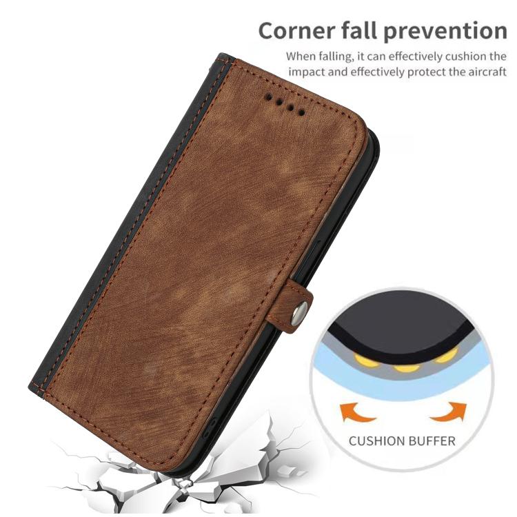 For iPhone 17 Pro Max Side Buckle Double Fold Hand Strap Leather Phone Case(Brown) - free shipping - PMc TechLife - Order now!