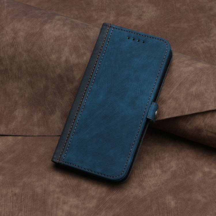 For Motorola Edge 5G 2024 Side Buckle Double Fold Hand Strap Leather Phone Case(Royal Blue) - Motorola Cases by PMC Jewellery | Online Shopping South Africa | PMC Jewellery | Buy Now Pay Later Mobicred