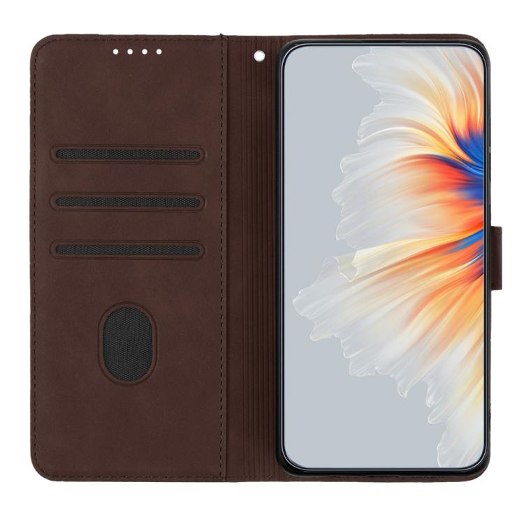 For iPhone 17 Pro Max Heart Pattern Skin Feel Leather Phone Case(Brown) - free shipping - PMc TechLife - Order now!