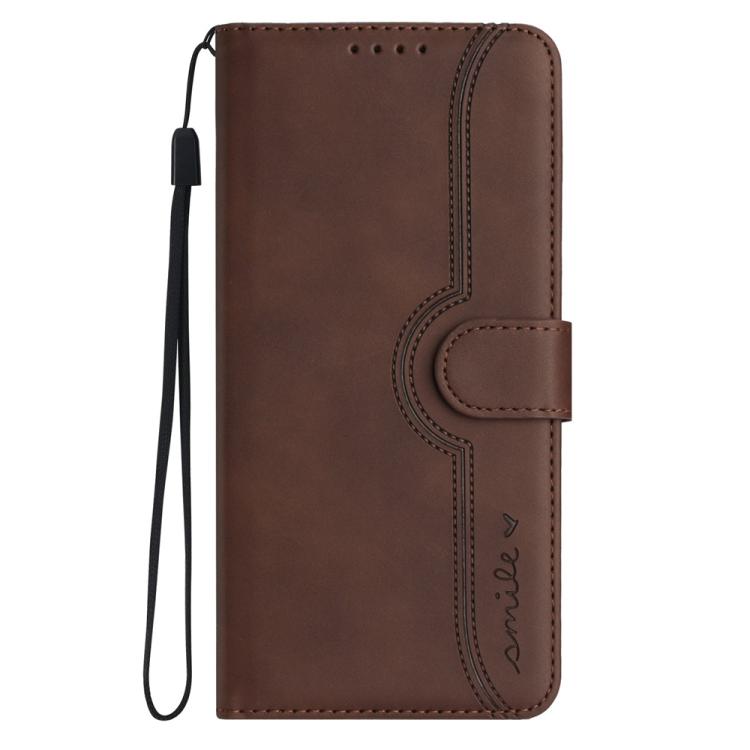 For iPhone 17 Pro Heart Pattern Skin Feel Leather Phone Case(Brown) - free shipping - PMc TechLife - Order now!