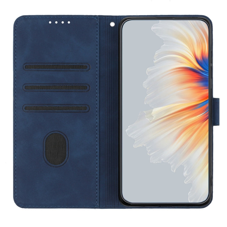 For Motorola Edge 5G 2024 Heart Pattern Skin Feel Leather Phone Case(Royal Blue) - Motorola Cases by PMC Jewellery | Online Shopping South Africa | PMC Jewellery | Buy Now Pay Later Mobicred