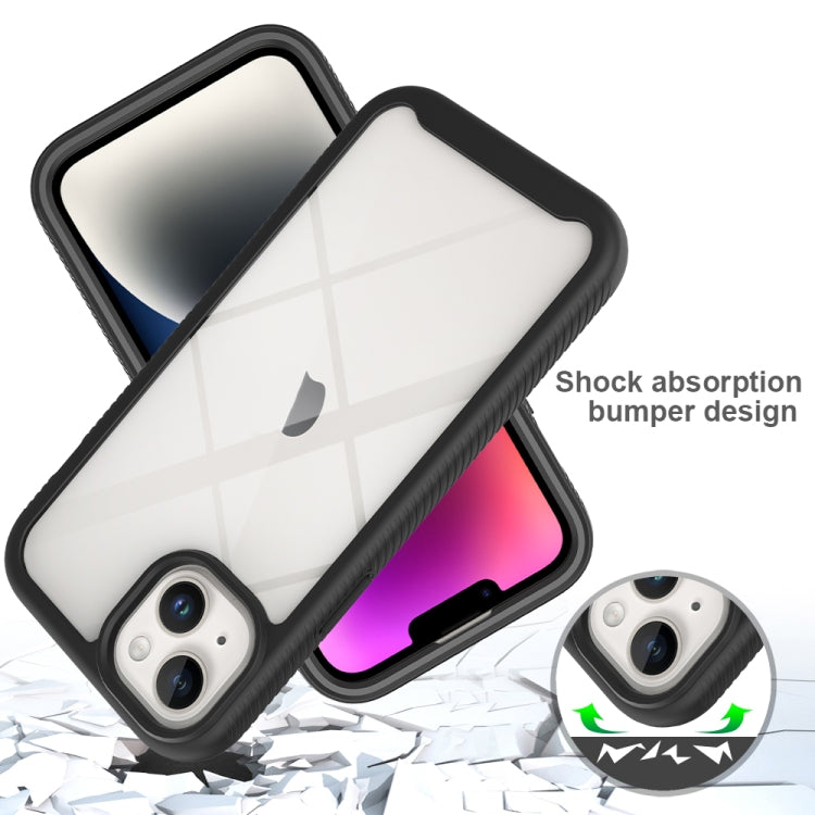 For iPhone 15 Plus Starry Sky Solid Color Series PC + TPU Phone Case with PET Film(Purple) - iPhone 15 Plus Cases by PMC TechLife | Online Shopping South Africa | PMC TechLife