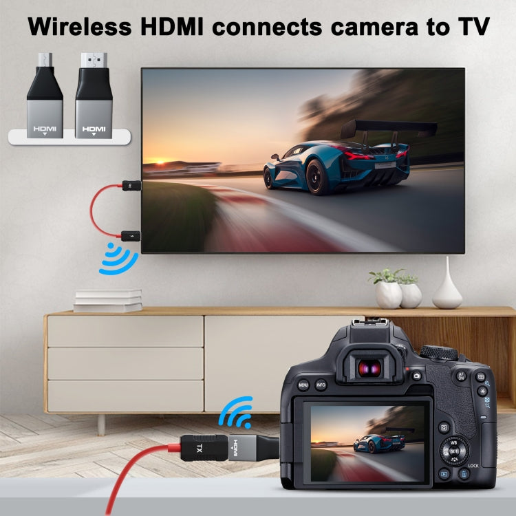 THT-020-8-2 4 in 1 HDMI Transmitter Wireless Screen Sharer Set(Black) - Wireless Display Dongle by PMC TechLife | Online Shopping South Africa | PMC TechLife | Buy Now Pay Later Mobicred