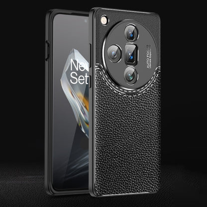 For OPPO Find X7 Ultra Litchi Texture Shockproof TPU Phone Case(Black) - Find X7 Ultra Cases by PMC Jewellery | Online Shopping South Africa | PMC Jewellery | Buy Now Pay Later Mobicred