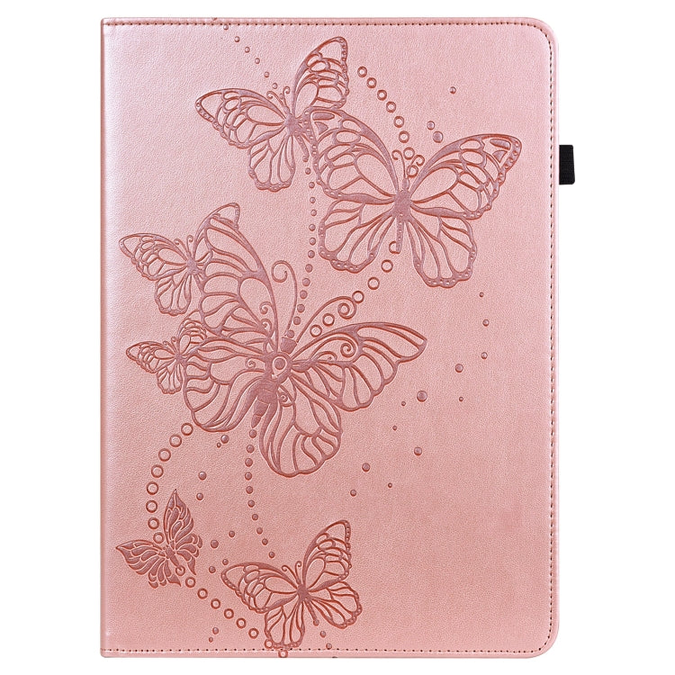 For Samsung Galaxy Tab S9 Embossed Butterfly Pattern Leather Tablet Case(Pink) - Galaxy Tab S9 Cases by PMC Jewellery | Online Shopping South Africa | PMC Jewellery | Buy Now Pay Later Mobicred