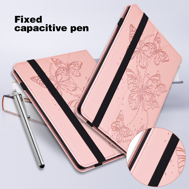 For Samsung Galaxy Tab S9 Embossed Butterfly Pattern Leather Tablet Case(Pink) - free shipping - PMC Jewellery - Order now!