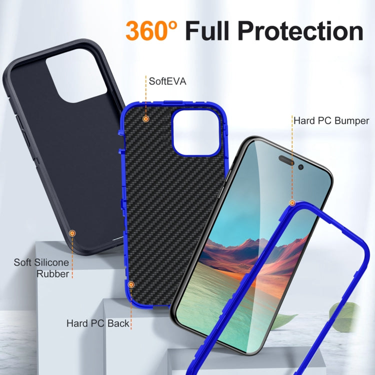 For iPhone 15 Pro Max Life Waterproof Rugged Phone Case(Dark Blue + Royal Blue) - iPhone 15 Pro Max Cases by PMC TechLife | Online Shopping South Africa | PMC TechLife