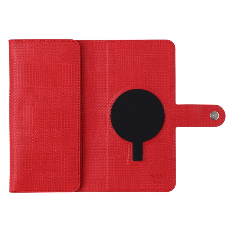 For iPhone 14 Pro ViLi GHB Series MagSafe Magnetic Zipper Leather Phone Case(Red) - free shipping - PMC Jewellery - Order now!