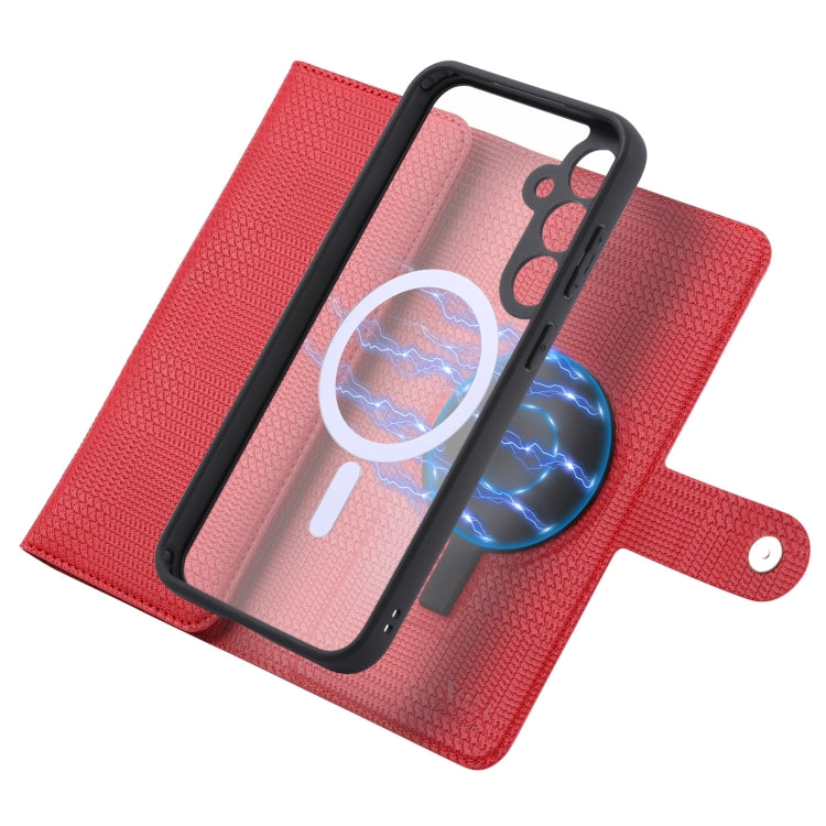 For Samsung Galaxy S23 FE 5G ViLi GHB Series MagSafe Magnetic Zipper Leather Phone Case(Red) - Galaxy S23 FE 5G Cases by ViLi | Online Shopping South Africa | PMC Jewellery | Buy Now Pay Later Mobicred