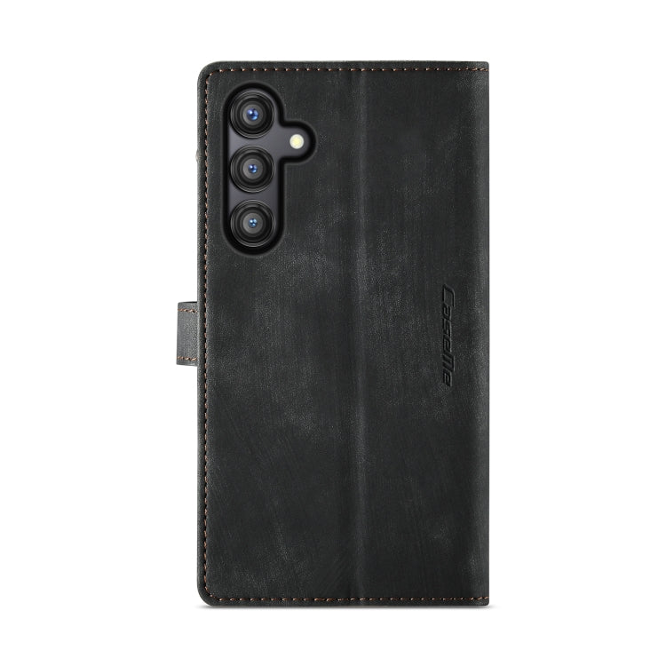 For Samsung Galaxy A35 5G CaseMe C30 Card Slots Zipper Wallet Leather Phone Case(Black) - Galaxy Phone Cases by CaseMe | Online Shopping South Africa | PMC Jewellery | Buy Now Pay Later Mobicred