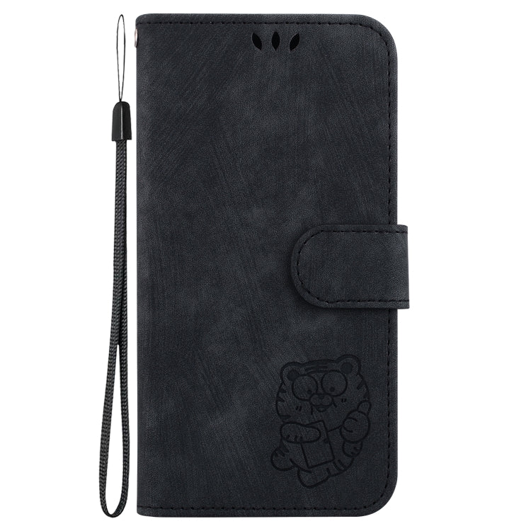 For Google Pixel 9 Little Tiger Embossed Leather Phone Case(Black) - Google Cases by PMC Jewellery | Online Shopping South Africa | PMC Jewellery | Buy Now Pay Later Mobicred