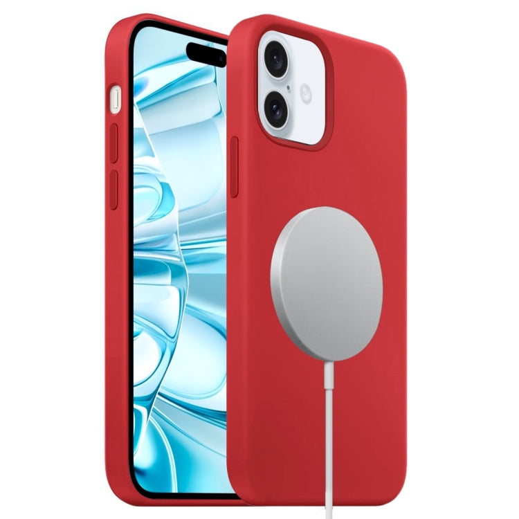 For iPhone 16 Plus Liquid Silicone Full Coverage MagSafe Phone Case(Red) - iPhone 16 Plus Cases by PMC Jewellery | Online Shopping South Africa | PMC Jewellery | Buy Now Pay Later Mobicred