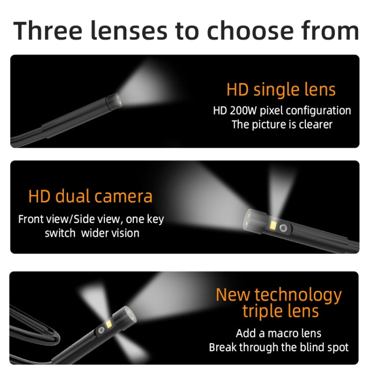 T23 8mm Single Lens 7 inch Screen Industrial Endoscope, Spec:1m Tube -  by PMC TechLife | Online Shopping South Africa | PMC TechLife | Buy Now Pay Later Mobicred