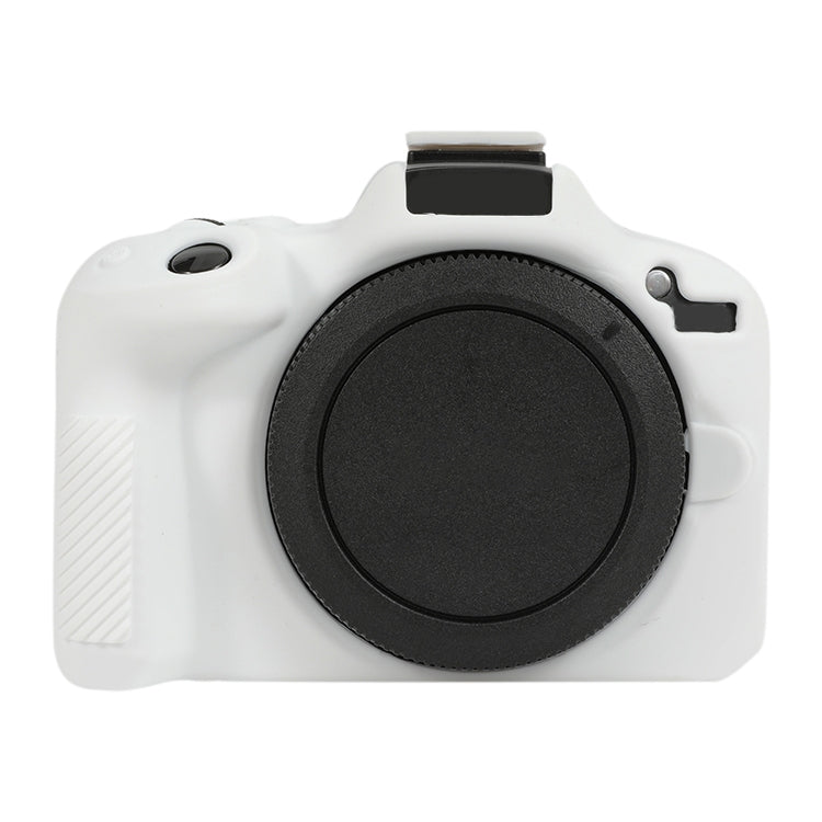 For Canon EOS R50 Soft Silicone Protective Case(White) - Protective Case by PMC Jewellery | Online Shopping South Africa | PMC Jewellery