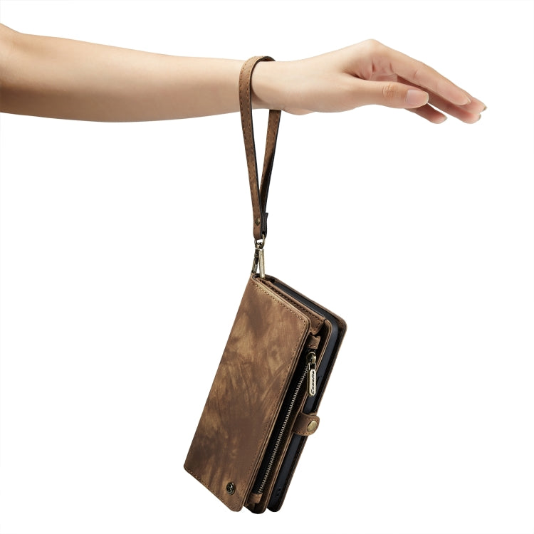 For iPhone 15 CaseMe 008 Detachable Multifunctional Leather Phone Case(Brown) - iPhone 15 Cases by CaseMe | Online Shopping South Africa | PMC Jewellery | Buy Now Pay Later Mobicred