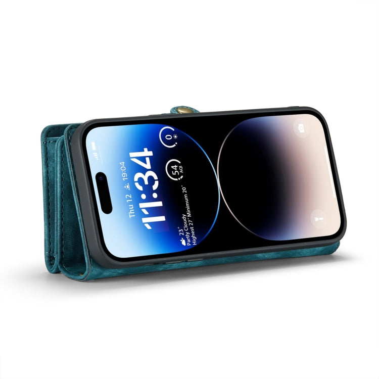 For iPhone 15 Pro Max CaseMe 008 Detachable Multifunctional Leather Phone Case(Blue) - iPhone 15 Pro Max Cases by CaseMe | Online Shopping South Africa | PMC Jewellery | Buy Now Pay Later Mobicred