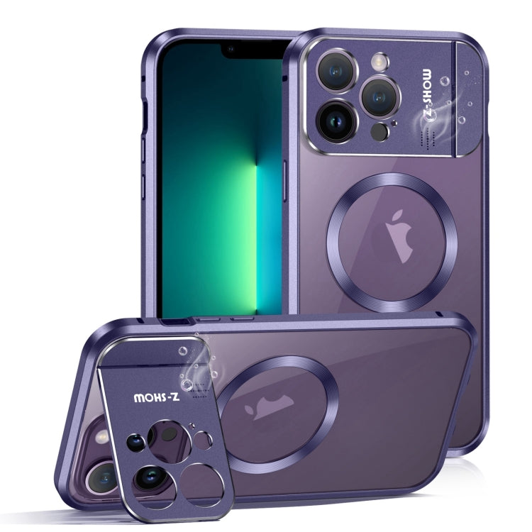 For iPhone 13 Pro Max Aromatherapy Holder Single-sided MagSafe Magnetic Phone Case(Purple) - iPhone 13 Pro Max Cases by PMc TechLife | Online Shopping South Africa | PMc TechLife | Buy Now Pay Later Mobicred