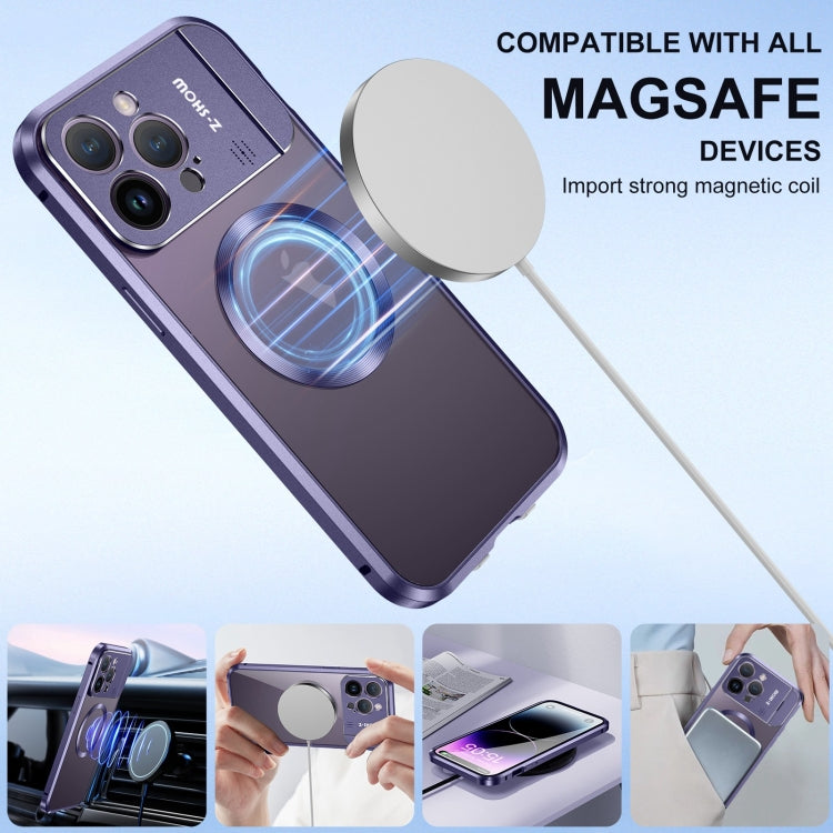 For iPhone 13 Pro Max Aromatherapy Holder Single-sided MagSafe Magnetic Phone Case(Purple) - iPhone 13 Pro Max Cases by PMc TechLife | Online Shopping South Africa | PMc TechLife | Buy Now Pay Later Mobicred