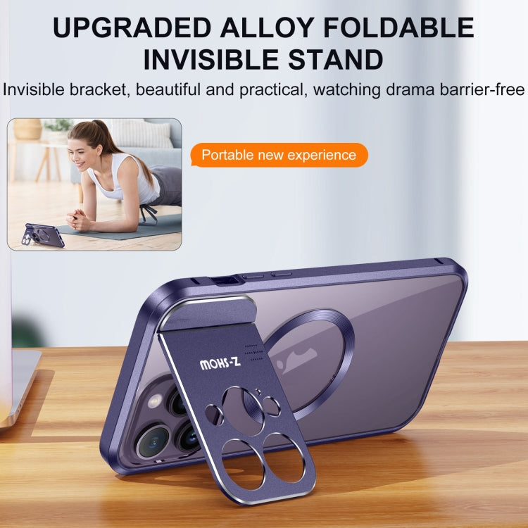 For iPhone 13 Pro Max Aromatherapy Holder Single-sided MagSafe Magnetic Phone Case(Purple) - iPhone 13 Pro Max Cases by PMc TechLife | Online Shopping South Africa | PMc TechLife | Buy Now Pay Later Mobicred