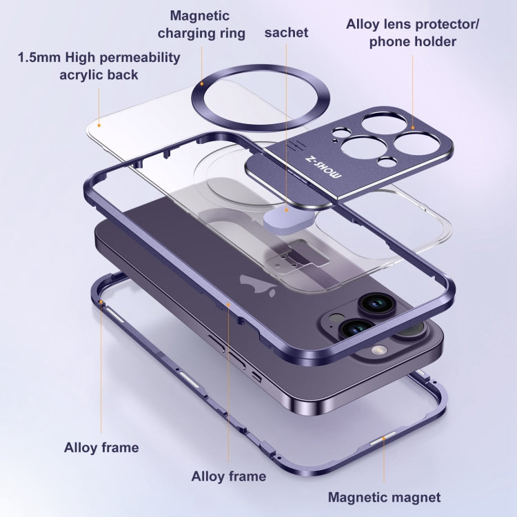 For iPhone 16 Pro Max Aromatherapy Holder Single-sided MagSafe Magnetic Phone Case(White) - iPhone 16 Pro Max Cases by PMc TechLife | Online Shopping South Africa | PMc TechLife | Buy Now Pay Later Mobicred