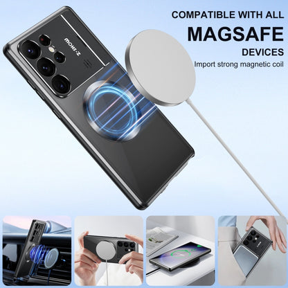 For Samsung Galaxy S25 Ultra 5G Aromatherapy Holder Single-sided MagSafe Magnetic Phone Case(Silver) - Galaxy S25 Ultra 5G Cases by PMC Jewellery | Online Shopping South Africa | PMC Jewellery | Buy Now Pay Later Mobicred