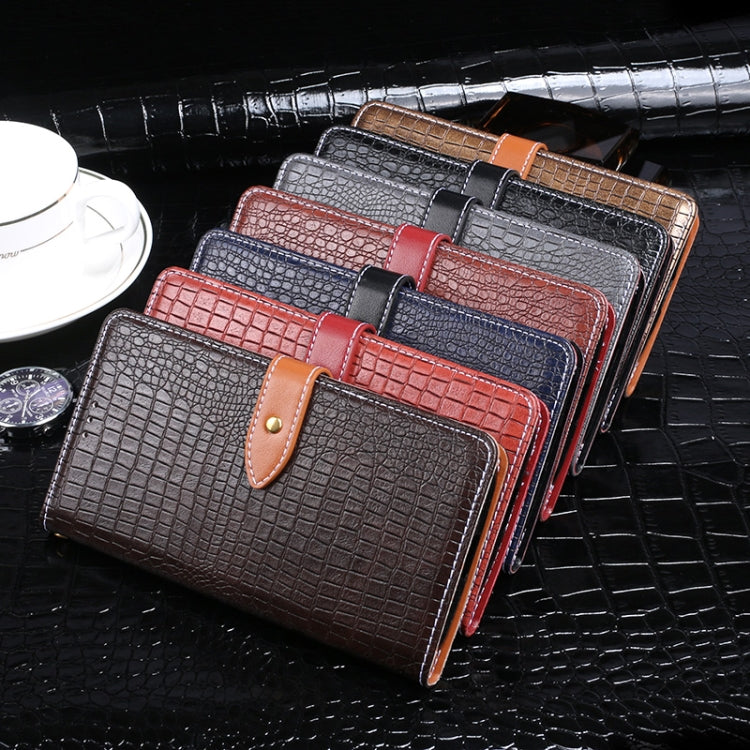 For LG K61 idewei Crocodile Texture Horizontal Flip Leather Case with Holder & Card Slots & Wallet(Black) - LG Cases by idewei | Online Shopping South Africa | PMC Jewellery | Buy Now Pay Later Mobicred