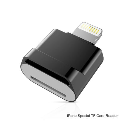 MicroDrive 8pin To TF Card Adapter Mini iPhone & iPad TF Card Reader, Capacity:64GB(Black) -  by MICRODRIVE | Online Shopping South Africa | PMC Jewellery | Buy Now Pay Later Mobicred