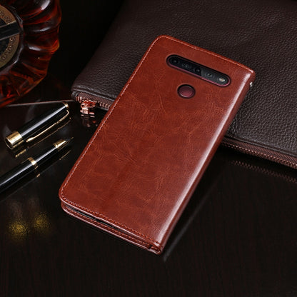 For LG K51S idewei Crazy Horse Texture Horizontal Flip Leather Case with Holder & Card Slots & Wallet(Red) - LG by idewei | Online Shopping South Africa | PMC Jewellery | Buy Now Pay Later Mobicred