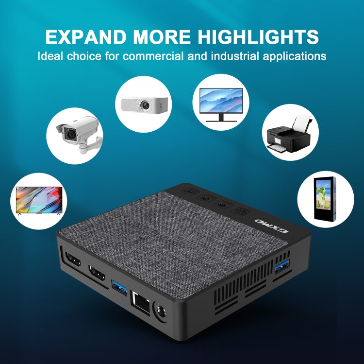GXMO N42 Windows 11 Intel Gemini Lake N4000 Mini PC NVME SSD WiFi Mini Desktop Computer, Specification:6GB+64GB(Black) - free shipping - PMC Jewellery - Order now!