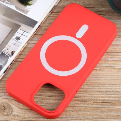 For iPhone 15 Plus MagSafe Liquid Silicone Phone Case(Red) - iPhone 15 Plus Cases by PMC Jewellery | Online Shopping South Africa | PMC Jewellery