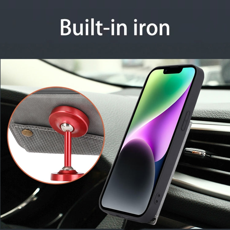 For iPhone 16 Double Buckle Card Slots PU + TPU Phone Case(Black) - iPhone 16 Cases by PMC TechLife | Online Shopping South Africa | PMC TechLife | Buy Now Pay Later Mobicred