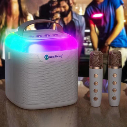 New RiXing NR8805 TWS Portable Smart Bluetooth Speaker with RGB Lighting(Black) - Desktop Speaker by NewRixing | Online Shopping South Africa | PMC Jewellery | Buy Now Pay Later Mobicred