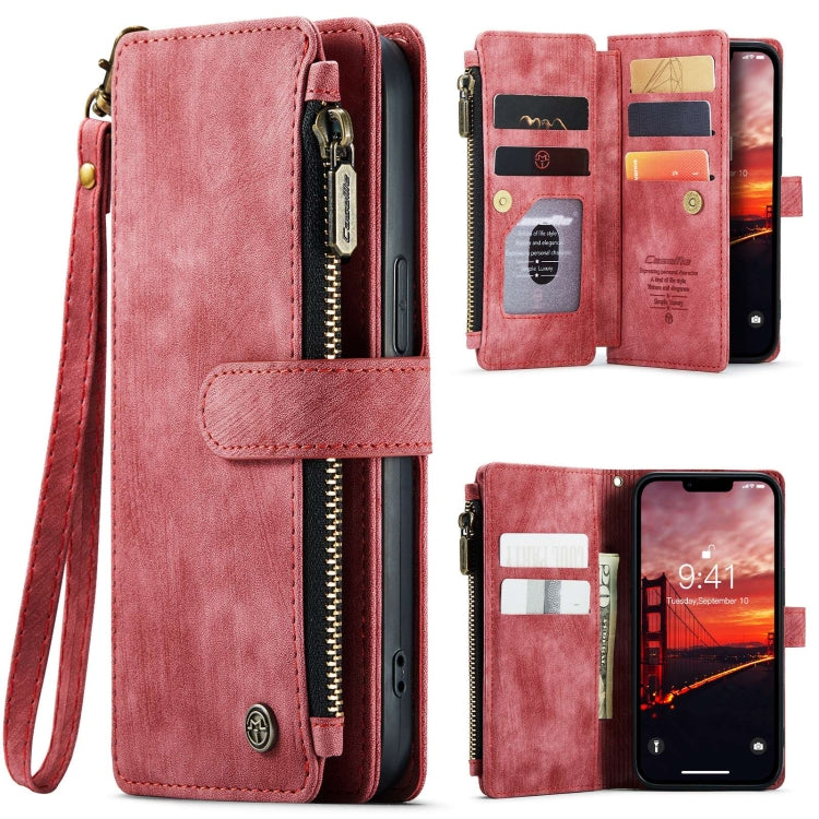 For iPhone 15 CaseMe C30 Multifunctional Leather Phone Case(Red) - iPhone 15 Cases by CaseMe | Online Shopping South Africa | PMC Jewellery