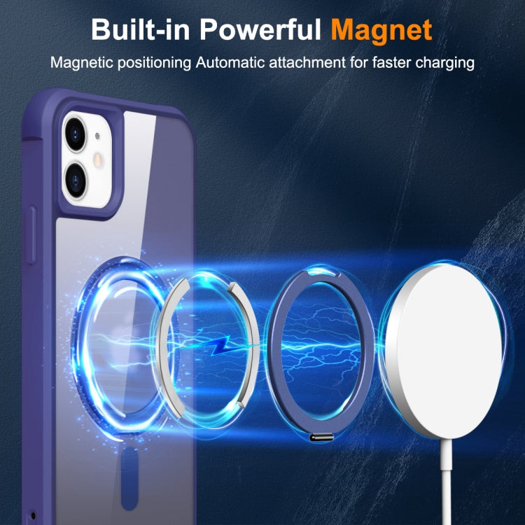 For iPhone 12 / 12 Pro MagSafe Magnetic Rotating Holder Phone Case(Klein Blue) - iPhone 12 / 12 Pro Cases by PMC TechLife | Online Shopping South Africa | PMC TechLife