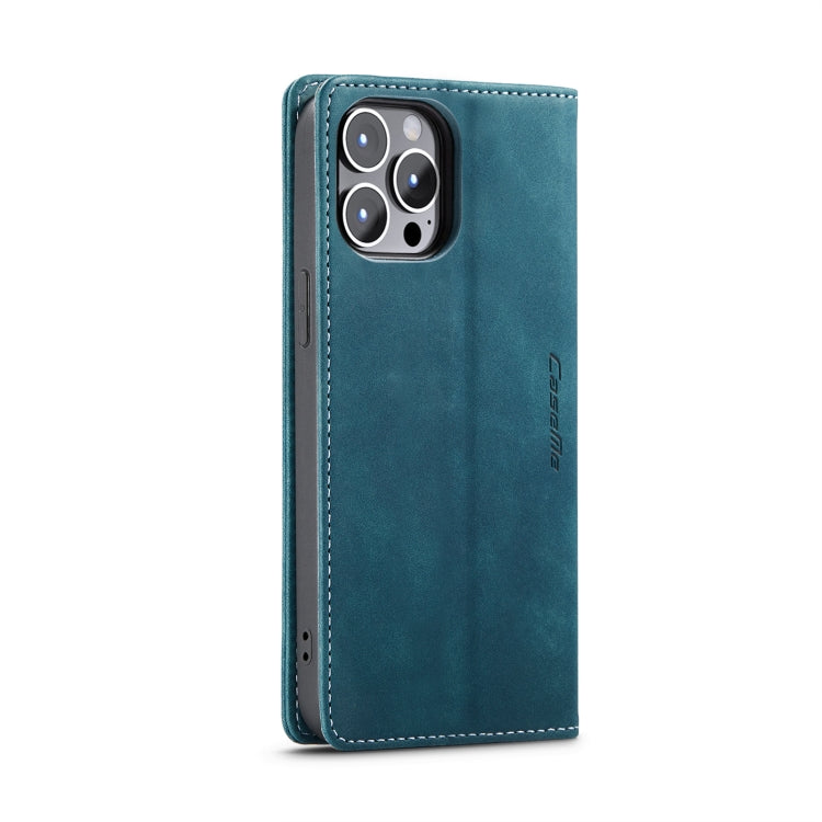 For iPhone 15 Pro Max CaseMe 013 Multifunctional Horizontal Flip Leather Phone Case(Blue) - iPhone 15 Pro Max Cases by CaseMe | Online Shopping South Africa | PMC Jewellery | Buy Now Pay Later Mobicred