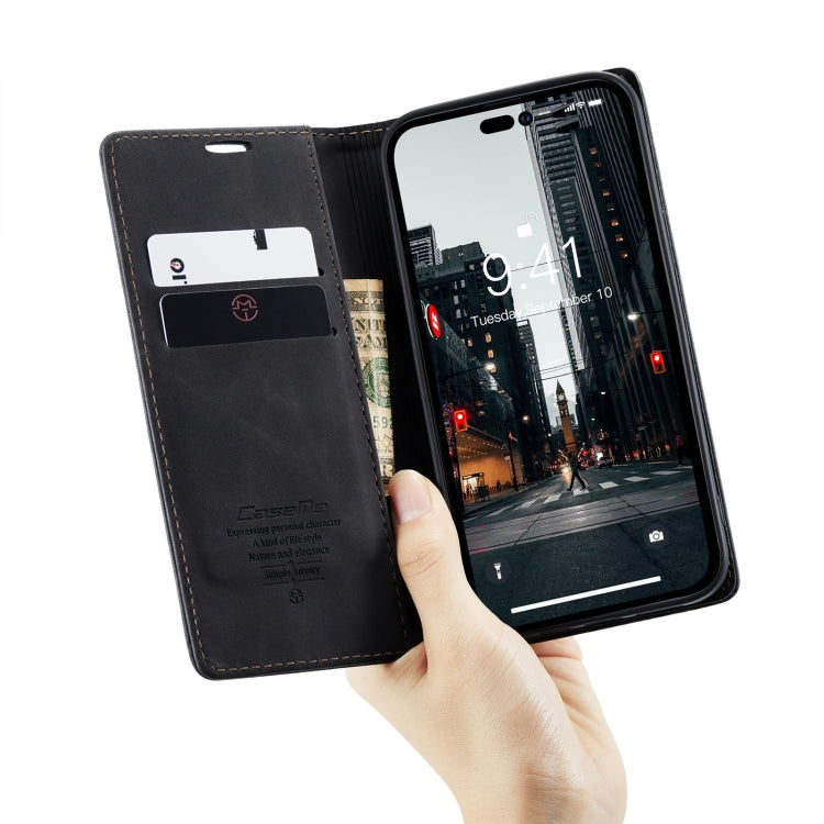 For iPhone 15 Pro Max CaseMe 013 Multifunctional Horizontal Flip Leather Phone Case(Black) - free shipping - PMC TechLife - Order now!