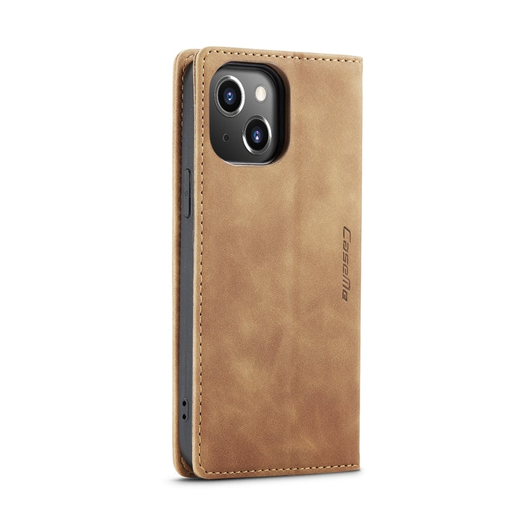 For iPhone 15 CaseMe 013 Multifunctional Horizontal Flip Leather Phone Case(Brown) - iPhone 15 Cases by CaseMe | Online Shopping South Africa | PMC Jewellery | Buy Now Pay Later Mobicred